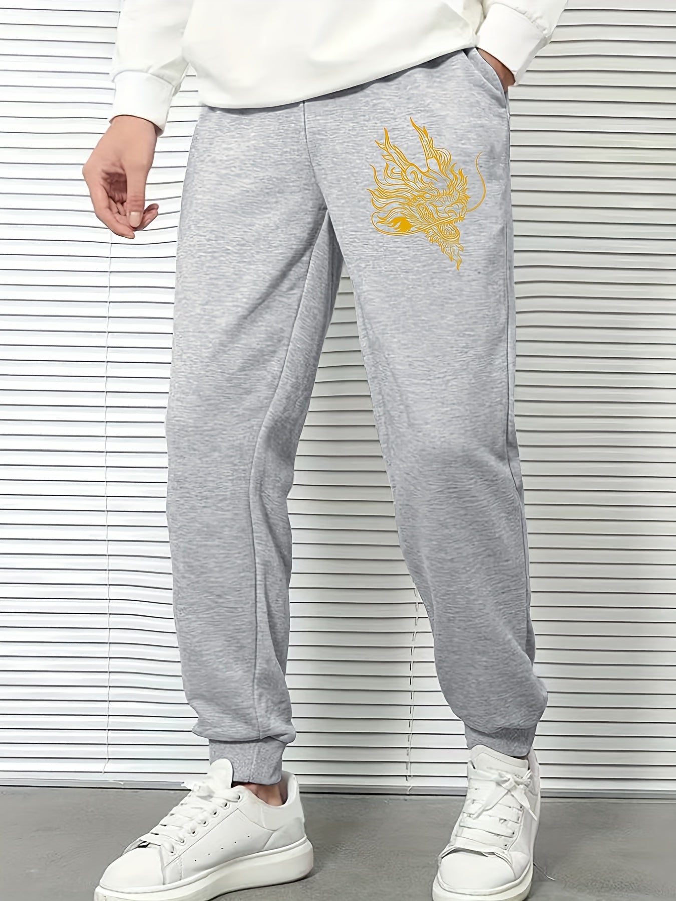 Chinese Dragon Men's Sports Pants Casual Jogging Trousers Comfortable Joggers
