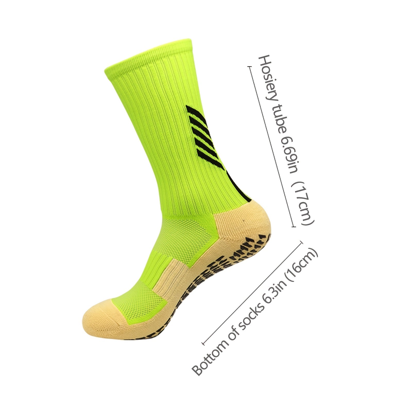Youth Soccer Socks - Non Slip with Thick Towel Bottom - Size 4-7