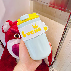 420ml Lucky Insulation Cup Girl Portable Stainless Steel Water Cup