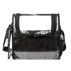 Clear Makeup Organizer Bag Cosmetic Bag With Sturdy Zipper And External Pockets