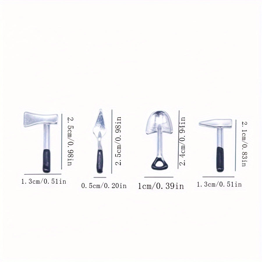 Toy House Decoration Dollhouse Mini Garden Repair Alloy Tool Model Ornament