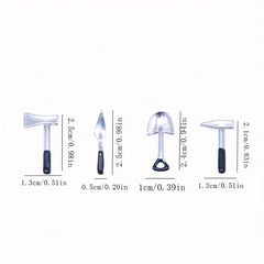 Toy House Decoration Dollhouse Mini Garden Repair Alloy Tool Model Ornament