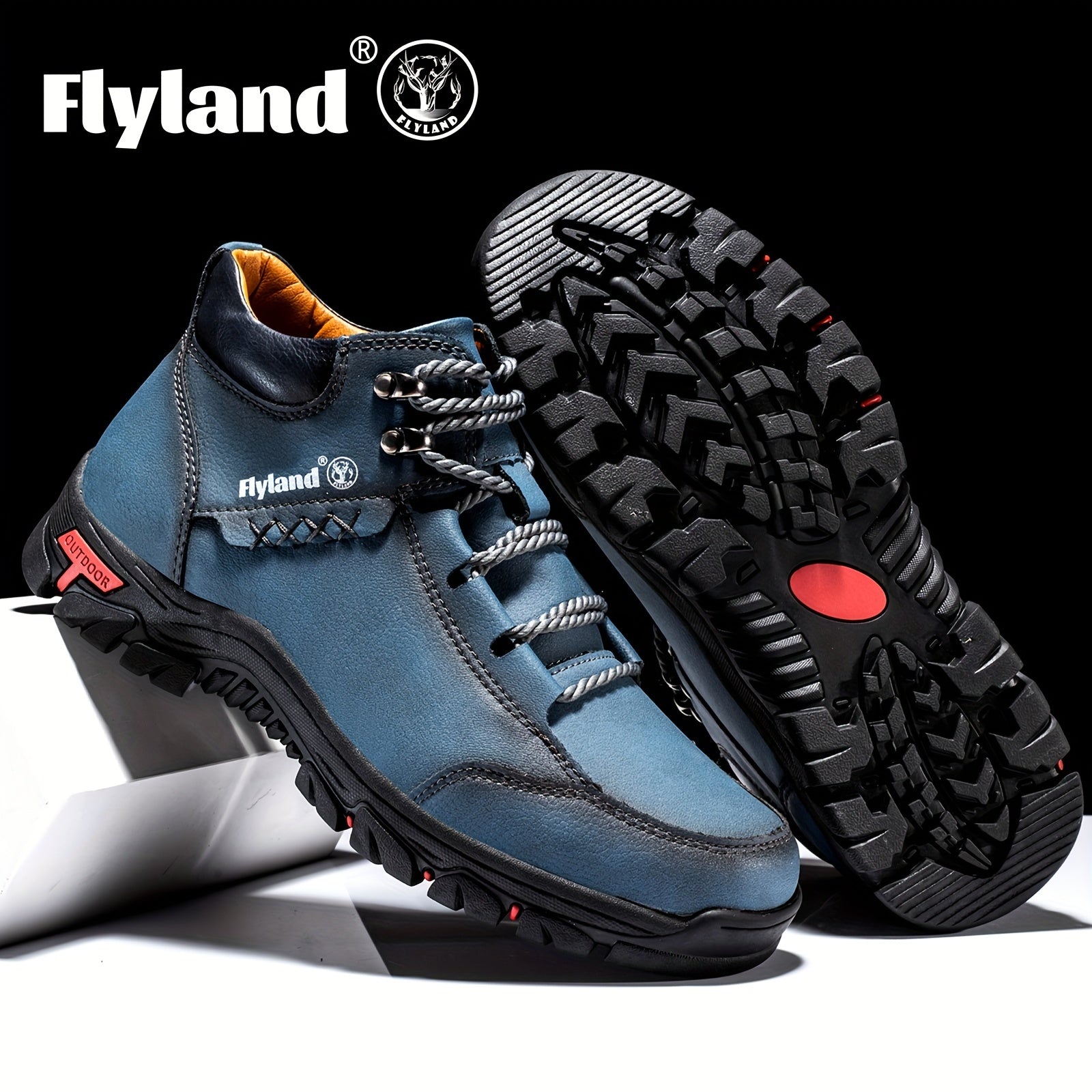 FLYLAND Men's Chukka Ankle Boots Outdoor Sport Shoes