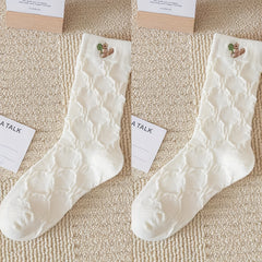 Cartoon Pattern Socks Cozy Women's Stockings