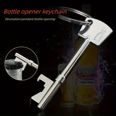 Multifunctional Keychain With Bottle Opener Metal Keyring Pendant