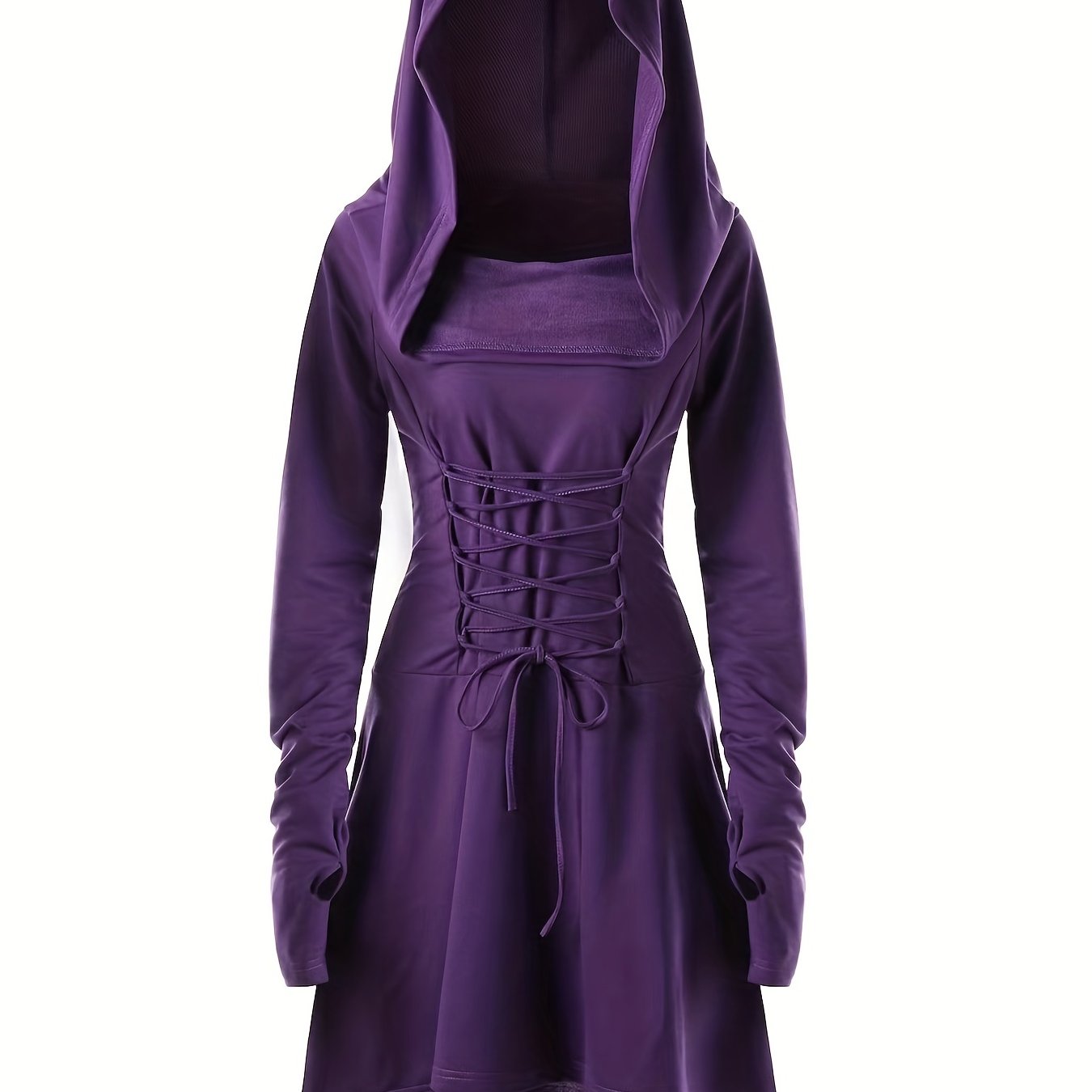 Long Sleeve Hooded Cosplay Dress Halloween Party Dress Women's Clothing