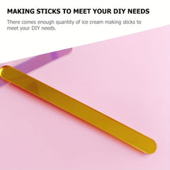 50pcs Acrylic Popsicle Stick Reusable Cakesicle Sticks