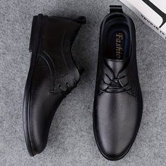 Men's British Style Leather Derby Shoes for Wedding Business