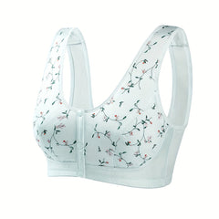 Floral Print Seamless Comfort Bralette