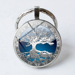 Vintage Life Tree Keychain For Boys Bag Accessories