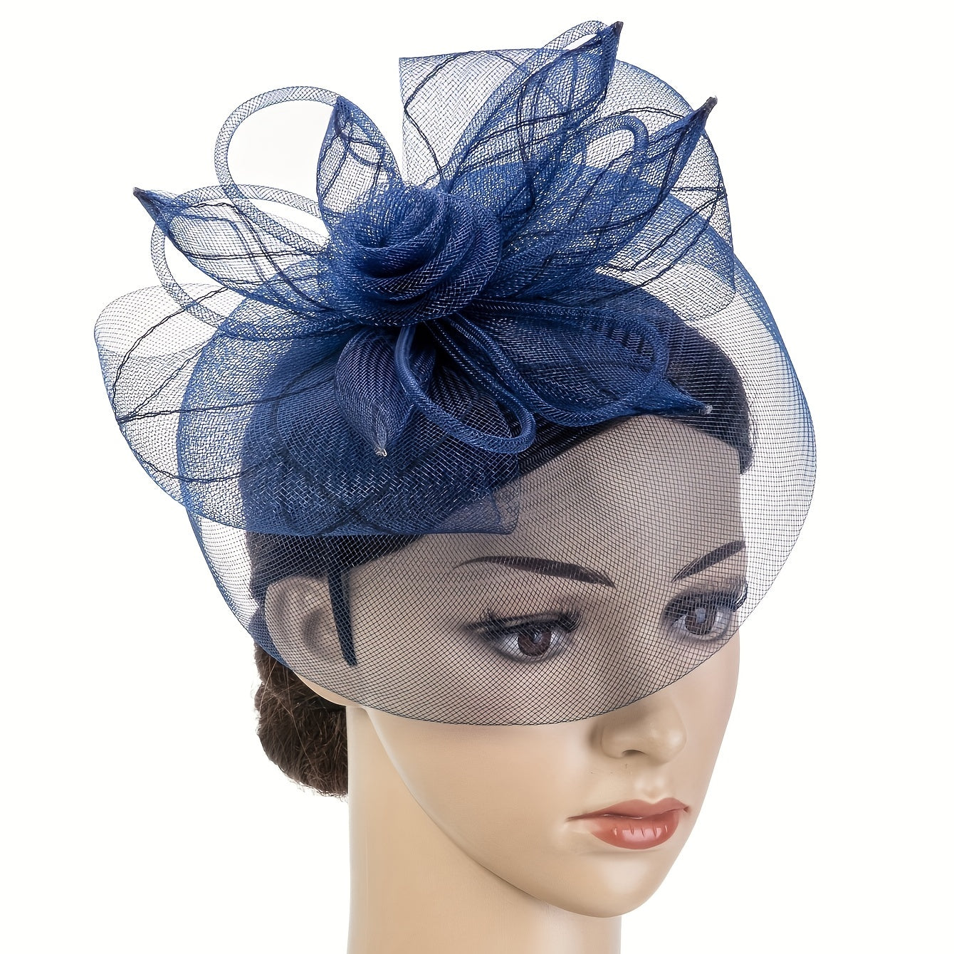 Women Flower Headband Party Birthday Horse Race Wedding Hat Derbyhat