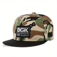 Hip Hop Baseball Cap Embroidered Flat Brim Sun Hat