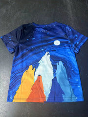 3D Cartoon Wolves Graphic T shirt for Boys and Girls