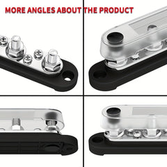 Car Terminal Block 10-16 X 12-7 40 M8 Terminal Stud 6 X 8 M4 Screw Terminal