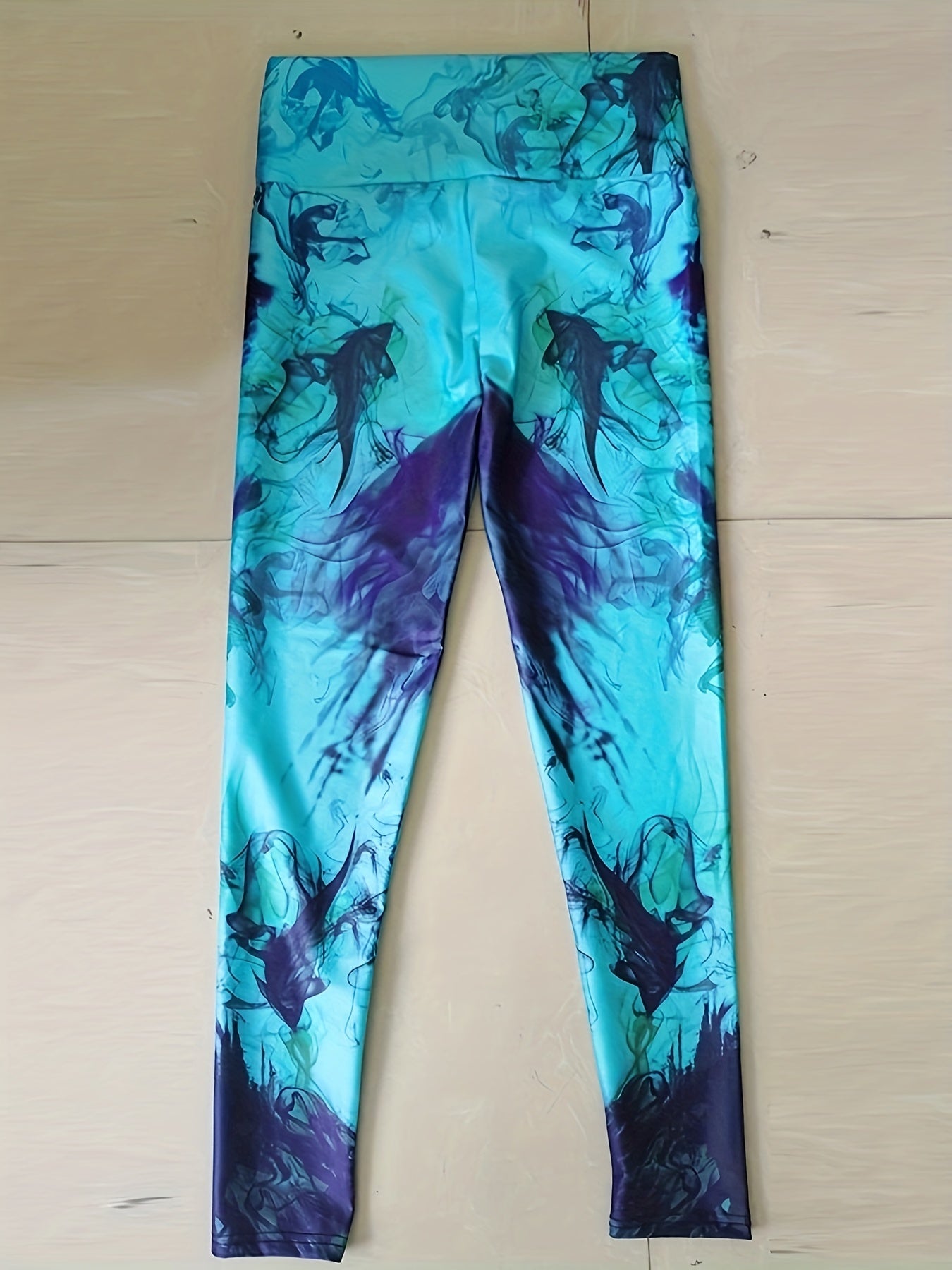 Tie Dye Yoga Leggings High Waist Fitness Sports Tight Pants