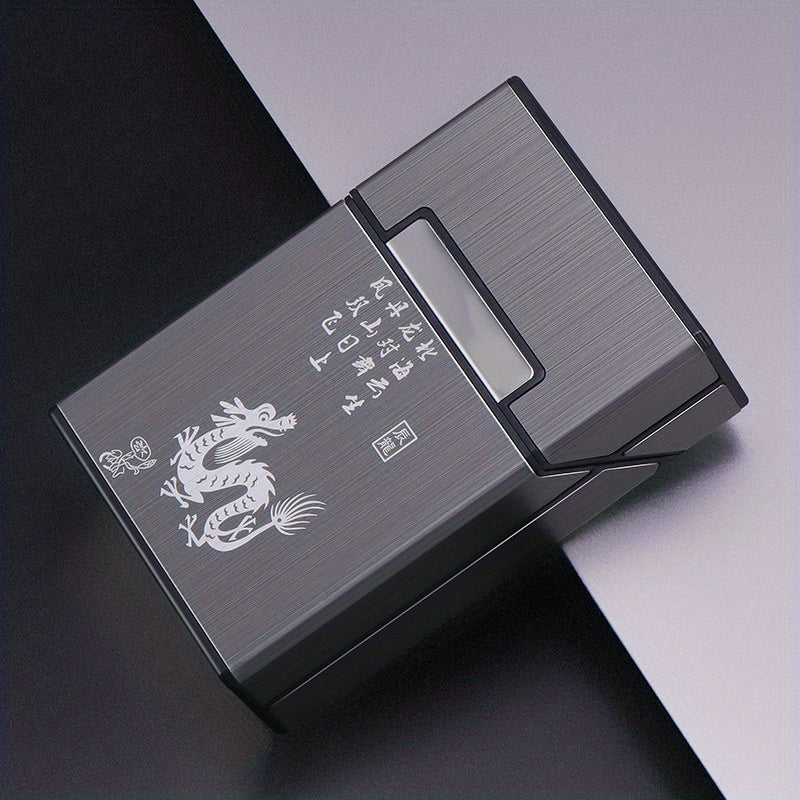 Metal Aluminum Cigarette Case 20 Pack Capacity Slim Anti-pressure Flip Cover