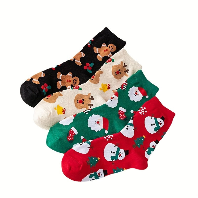 Christmas Cartoon Socks for Men and Women US5-8.5