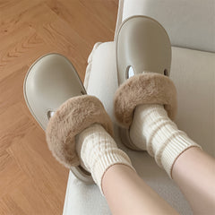 XIXITIAO Boys' Cozy Winter House Shoes Non-slip Indoor Slippers