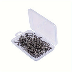 100pcs Fishing Swivels Arc Pin Line Connector Fishing Supplies
