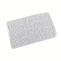 26pcs Small English Letter Pendant Crystal Resin Mould for DIY Jewelry