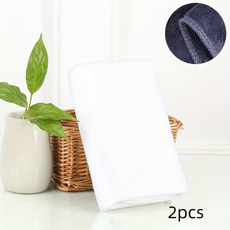 2pcs Microfiber Towels Cleaning Cloth For Car Kitchen