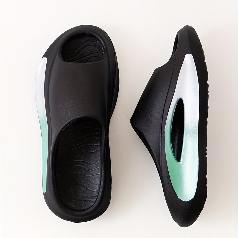 Men's Non Slip Platform Slides Soft Sole Cloud Slides