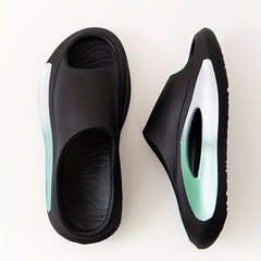 Men's Non Slip Platform Slides Soft Sole Cloud Slides