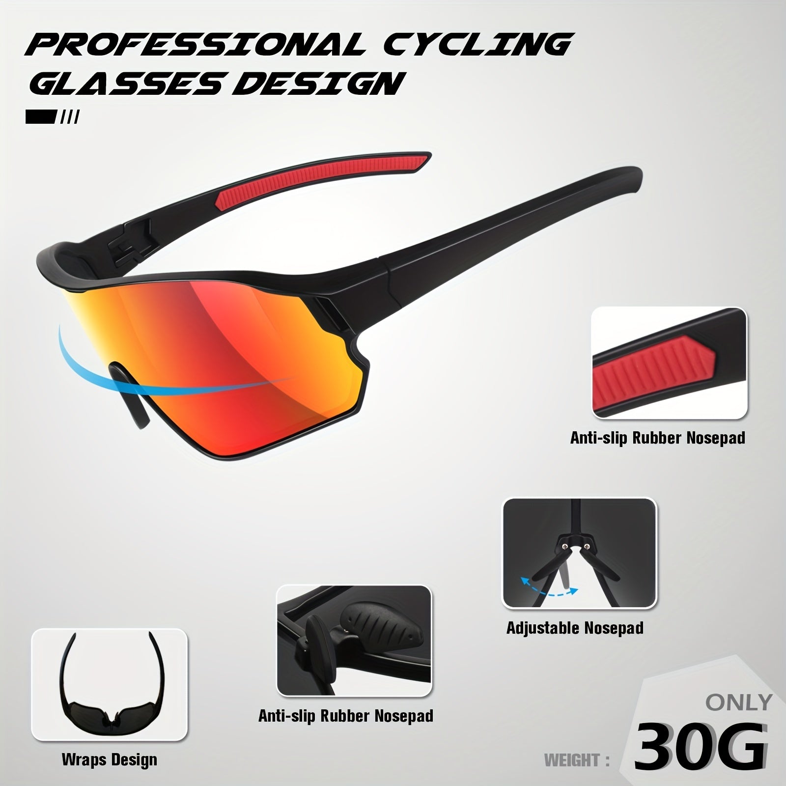 EYEOJO UV Polarized Sunglasses for Cycling and Sports