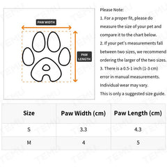 4pcs Waterproof Dog Shoes Non-slip Anti-dirty Dog Boots