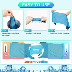 Microfiber Cooling Towel for Workout Yoga Golf Gym Camping Sport
