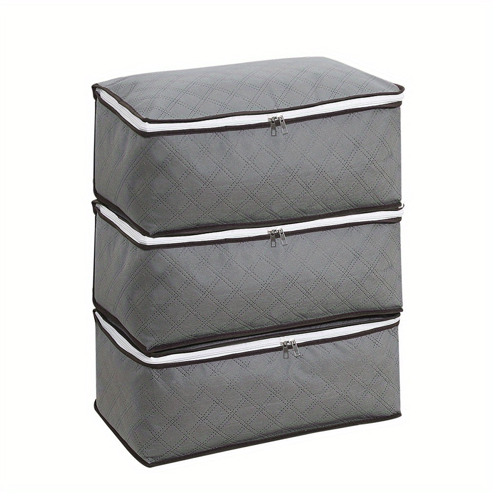 Durable Zipper Packaging Bag Large Capacity Dust Proof Square Storage Bag