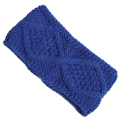Knitted Headband Women Winter Boho Classic Cable Bow Turban Headband
