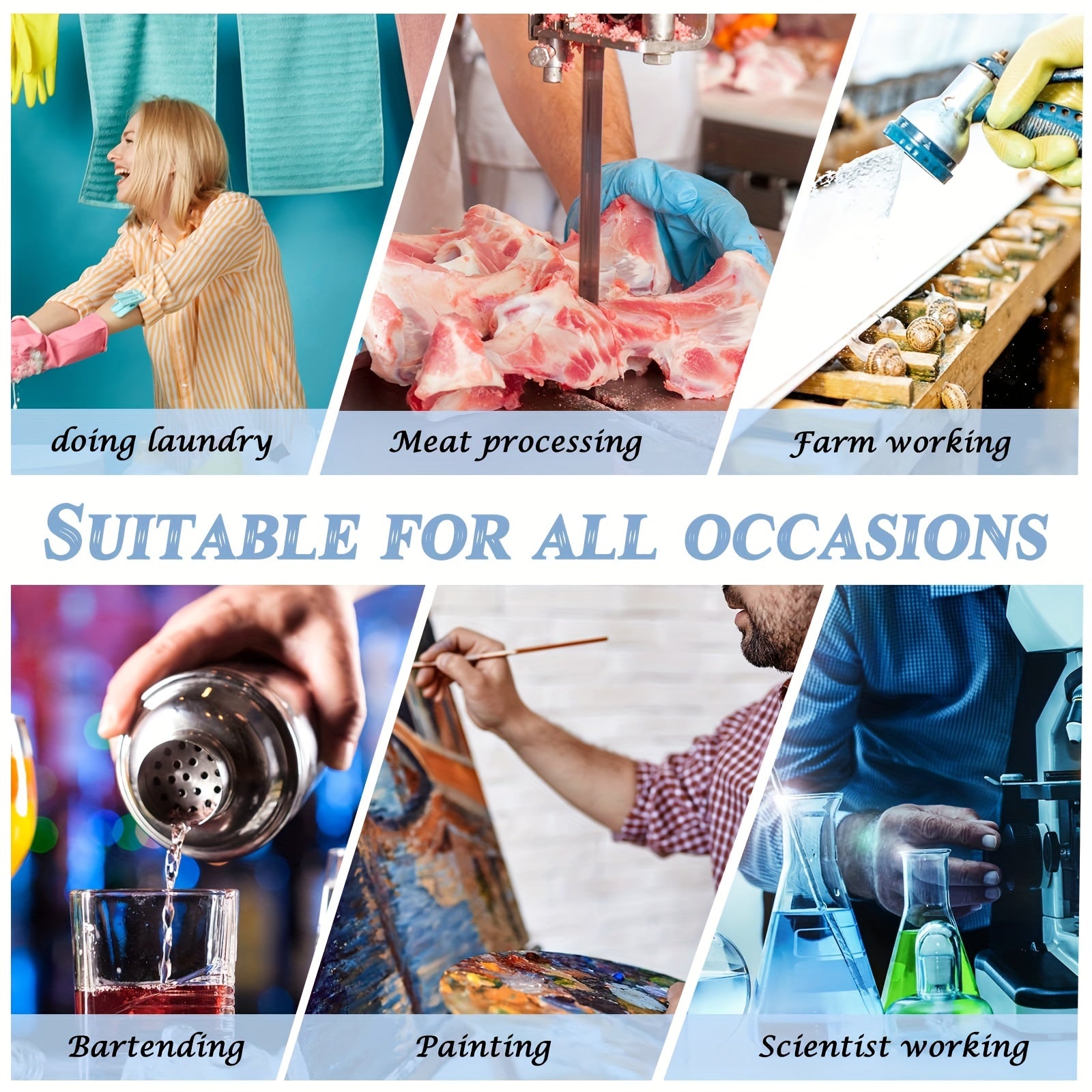 Waterproof PVC Apron Adult Pocket Apron Kitchen Supplies