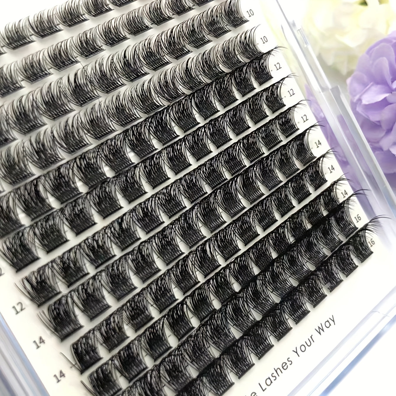 DIY Self Grafting Lashes Segmented Cluster False Eyelashes 144pcs
