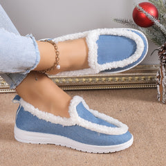 Women's Non Slip Thickened Sneakers Soft Comfortable Warm Sport Shoes