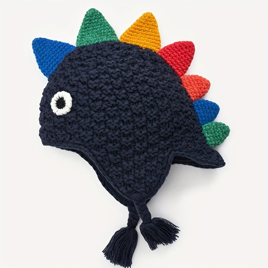 Hand knitted Wool Dinosaur Children's Hat