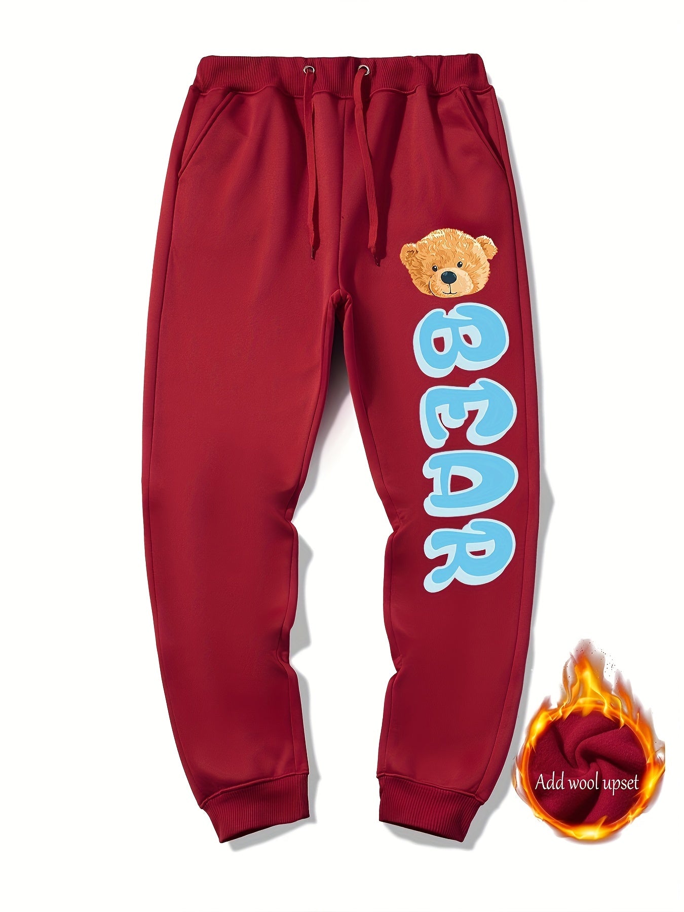 Bear Pattern Casual Graphic Joggers Men's Sweatpants Spring Summer