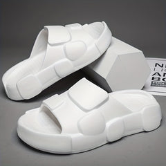 Men's Open Toe Platform Slides Anti-skid Slippers