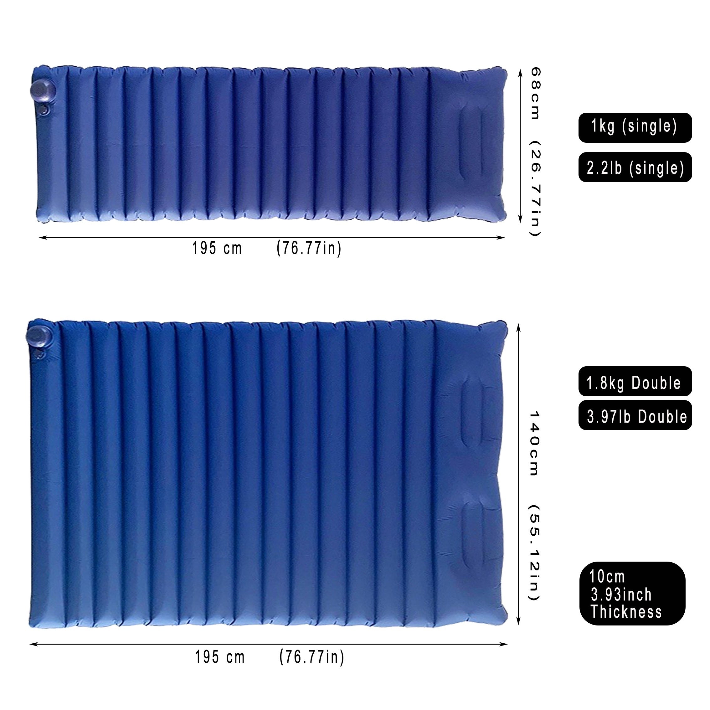 Inflatable TPU Mattress - Portable & Moisture Proof