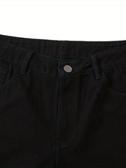 Distressed Denim Shorts Men's Casual Street Style Summer