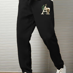 Men s Casual Cartoon Print Jogger Pants Loose Sweatpants