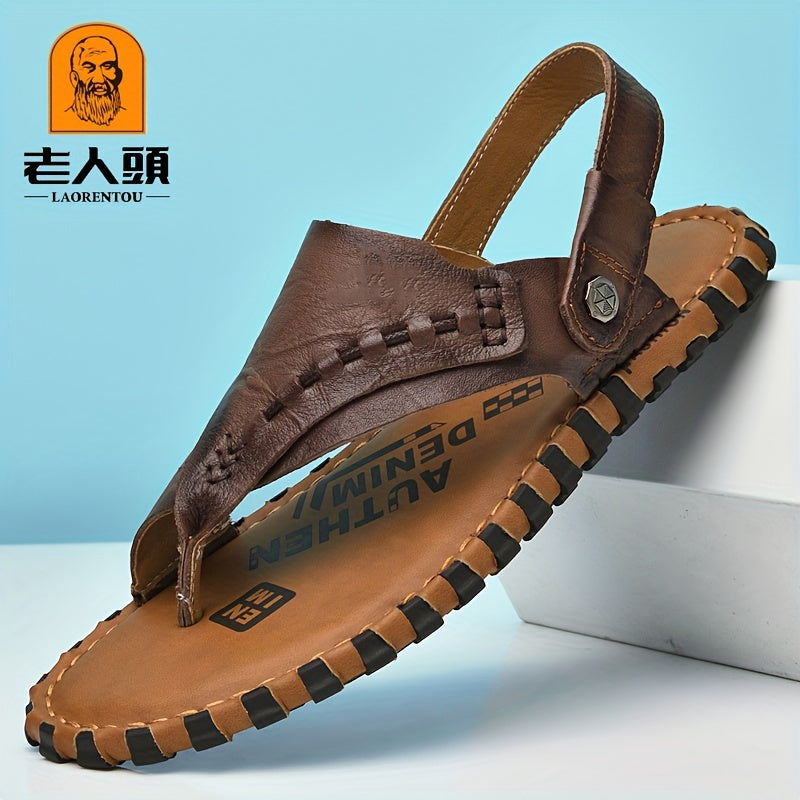 Men's Non Slip Hiking Sandals Durable Comfy Beach Shoes