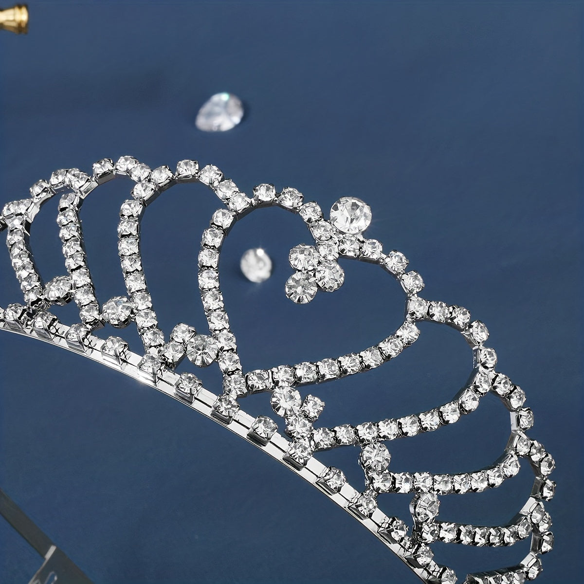 Rhinestone Decor Headband Tiara Bridal Wedding Headwear Hair Accessory