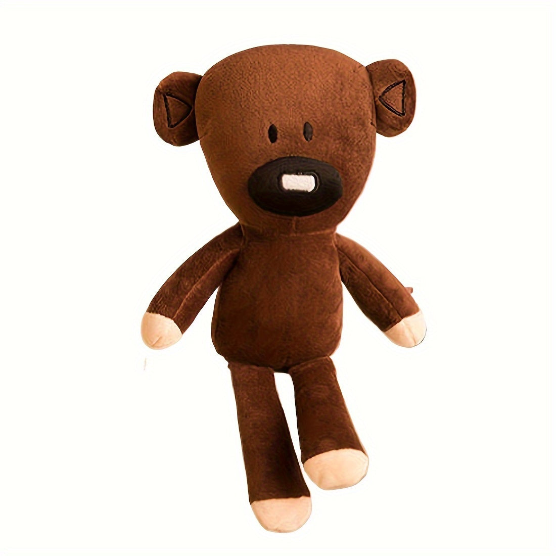 Soft Plush Teddy Bear Stuffed Animal Toy with Eyes & Pink Ears