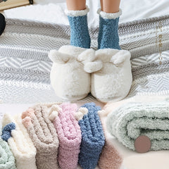 Soft & Cozy Fleece Crew Socks - Girls Stockings & Hosiery