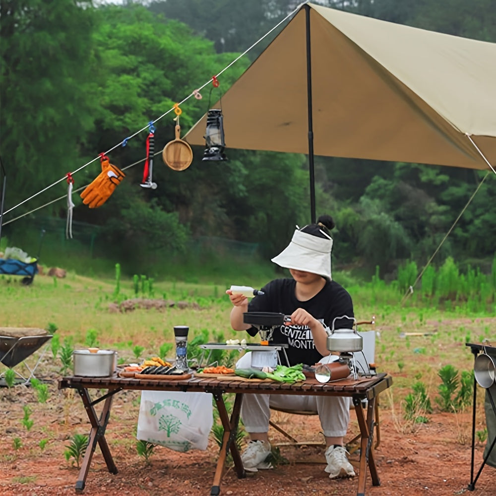 Portable Stainless Steel Camping Stove Table for Picnic