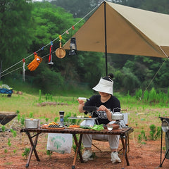 Portable Stainless Steel Camping Stove Table for Picnic