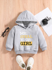 Baby Boys Hooded Sweatshirt Long Sleeve Pullover for Spring Fall