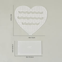 Romantic Hollow Heart Earring Storage Holder