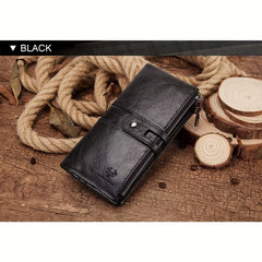 HUMPAUL RFID Blocking Leather Wallet Clutch